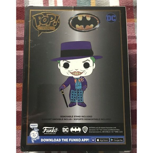 Funko POP! Enamel Pin: DC Comics - The Joker NEW - Picture 3 of 3